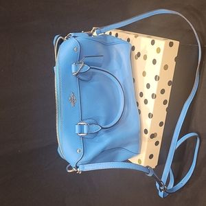 Coach blue crossbody bag, small/ medium size